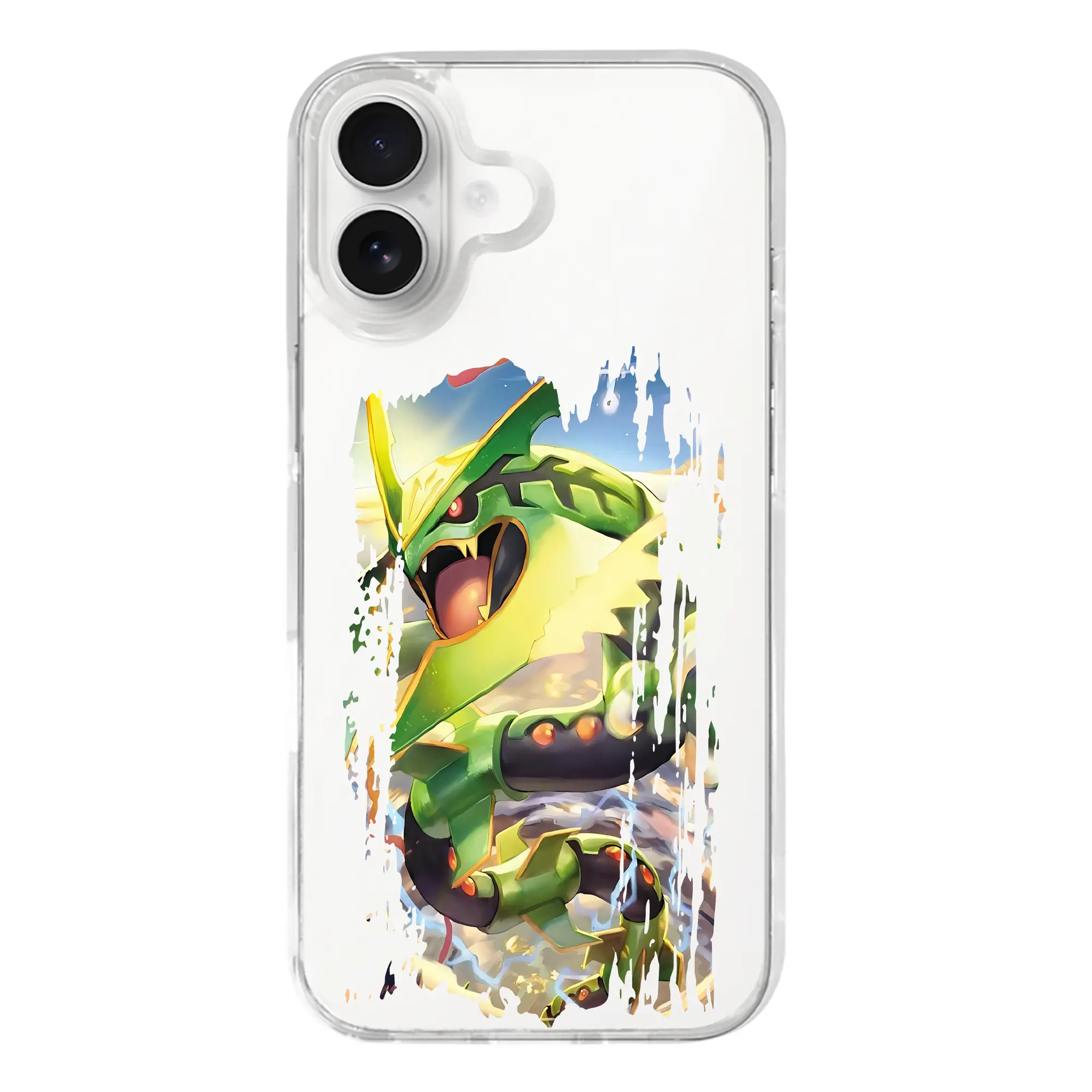 ポケモン グッズ,レックウザ - iPhone 17シリーズ 透明スマホケース – 薄型・耐衝撃・精密フィット保護カバー